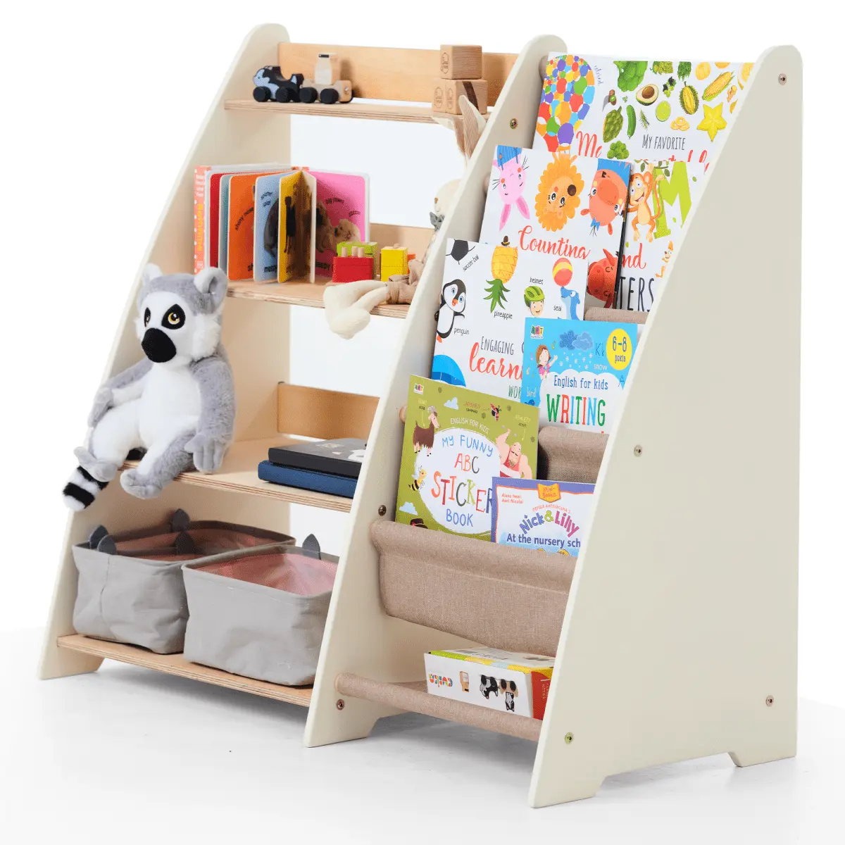 2in1 Montessori Shelf for Books and Toys Goodevas