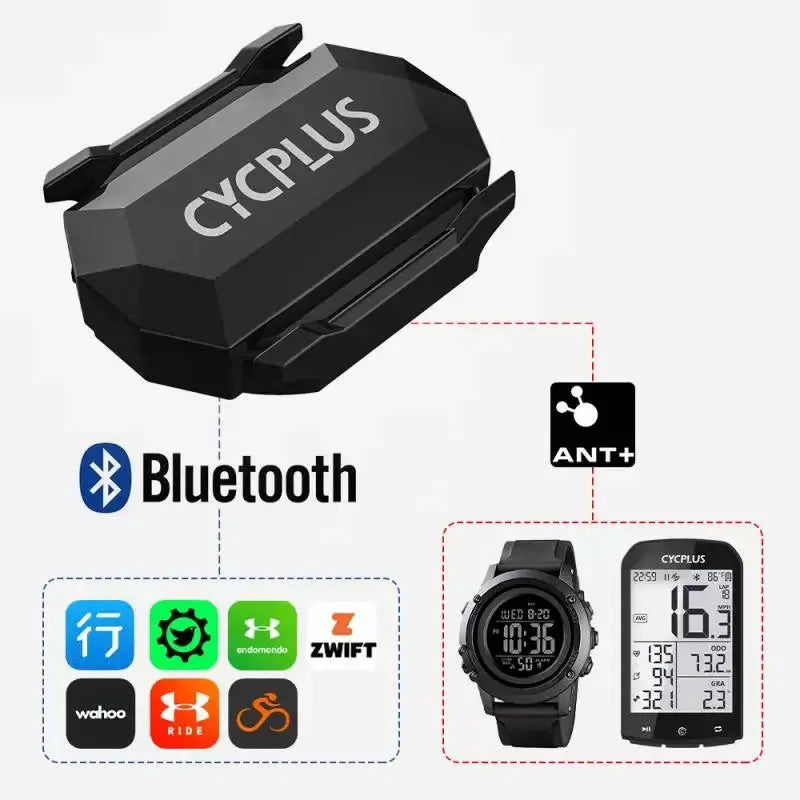 CYCPLUS Cadence Speed Dual Sensor Bike Computer Speedometer ANT+ Bluetooth Waterproof GPS Cycling Bicycle Accessories CYCPLUS Choice Store