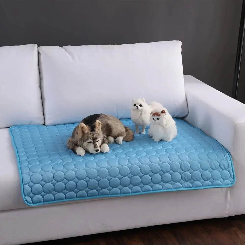 Dog Cooling Mat Summer Pet Cold Bed Extra Large For Small Big Dogs Pet Accessories Cat Durable Blanket Sofa Cat Ice Pad Blanket SURLYPETS Store