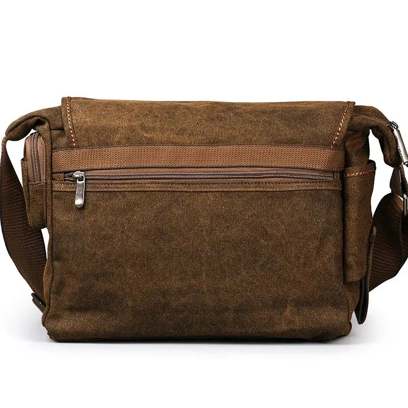 Ruil Men Canvas Multifunction Crossbody Bag Retro Handbags Travel Wear Resistance Shoulder Messenger Bags Leisure Package bolsa Ruil Official Store