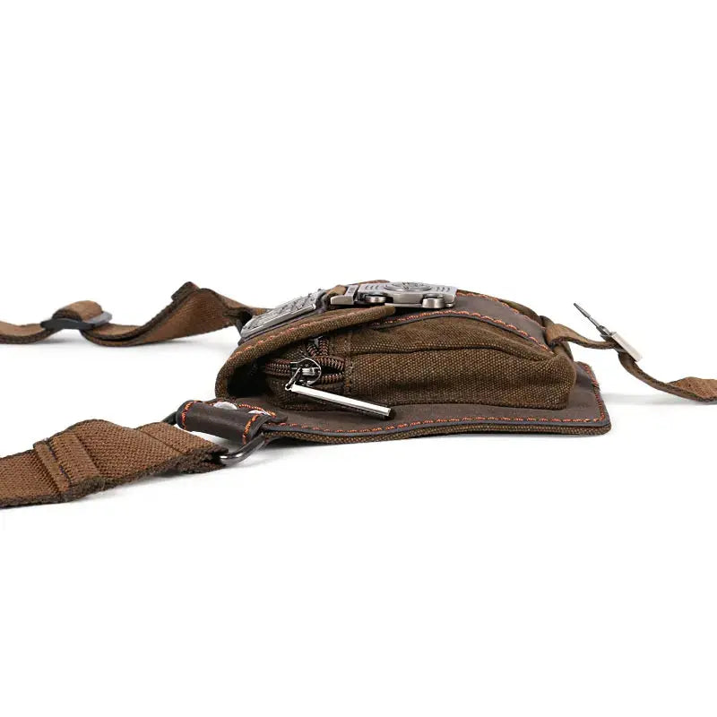 Belt bag Mini Retro Fashion Portable Waist Bag Purse Wearable Vintage Canvas Leisure Tourism Waist Packs Tactical fanny pack Ruil Official Store