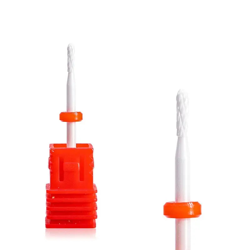1pcs Ceramic Milling Cutter Nail Drill Bits Electric Manicure Drills Pedicure Mill Bits Machine Files Nail Art accessories Tool FUMOSIK .Nail Art Store