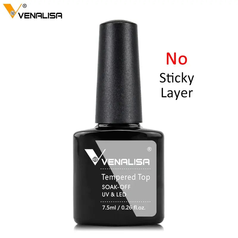 Hot Sell Venalisa Nail Art 7.5ml Tempered Top Coat Matt Top Primer Base Coat Color Gel Nail Polish UV Gel Soak Off Manicure VENALISA & CANNI Official Store