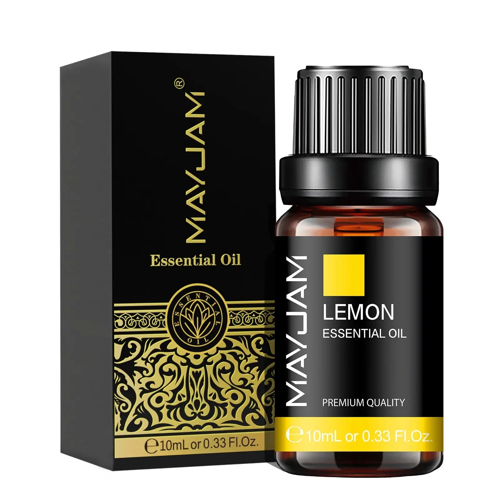 MAYJAM 10ML Lavender Lemongrass Jasmine Vanilla Eucalyptus Rose Lemon Essential Oil For Humidifier Diffuser Candle Making MAYJAM Official Store