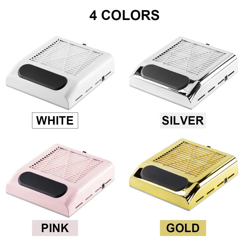 Nail Dust Collector Manicure Machine Tools Strong Power Nail Vacuum Cleaner With Remove Filter Nail Extractor Fan Nail Art Tool Nial Art Salon Store