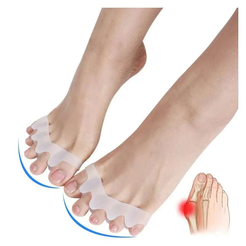 2Pcs=1Pair New Protective Toes Separator  Suitable Bunion Corrector  Material Soft Gel Straightener Spacers Stretchers Care Tool XFSKY Hair Store