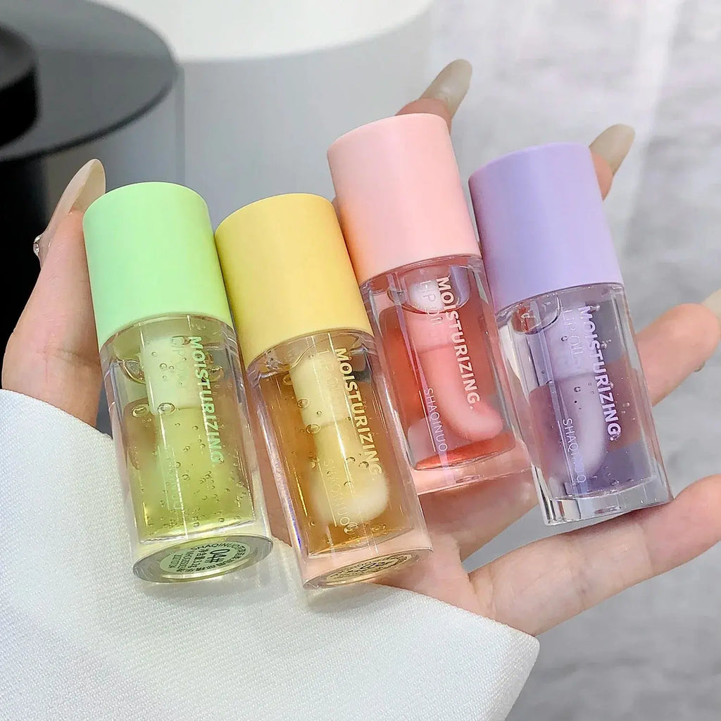 Water Light Lip Gloss Moisturizer Transparent Jelly Mirror Fruit Crystal Lip Oil Clear Hydrating Plumping Korean Lip Care Makeup HMEINA Store