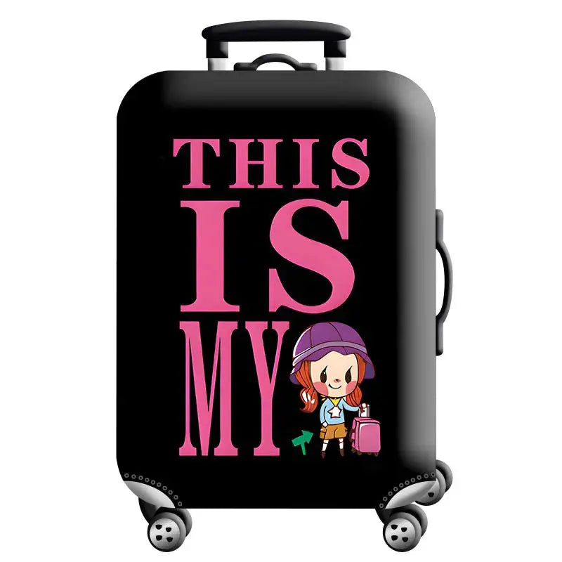 Luggage Cover Stretch Fabric Suitcase Protector Baggage Dust Case Cover Suitable for18-32 Inch Suitcase Case Travel Organizer QUEENSHOW Bag Store