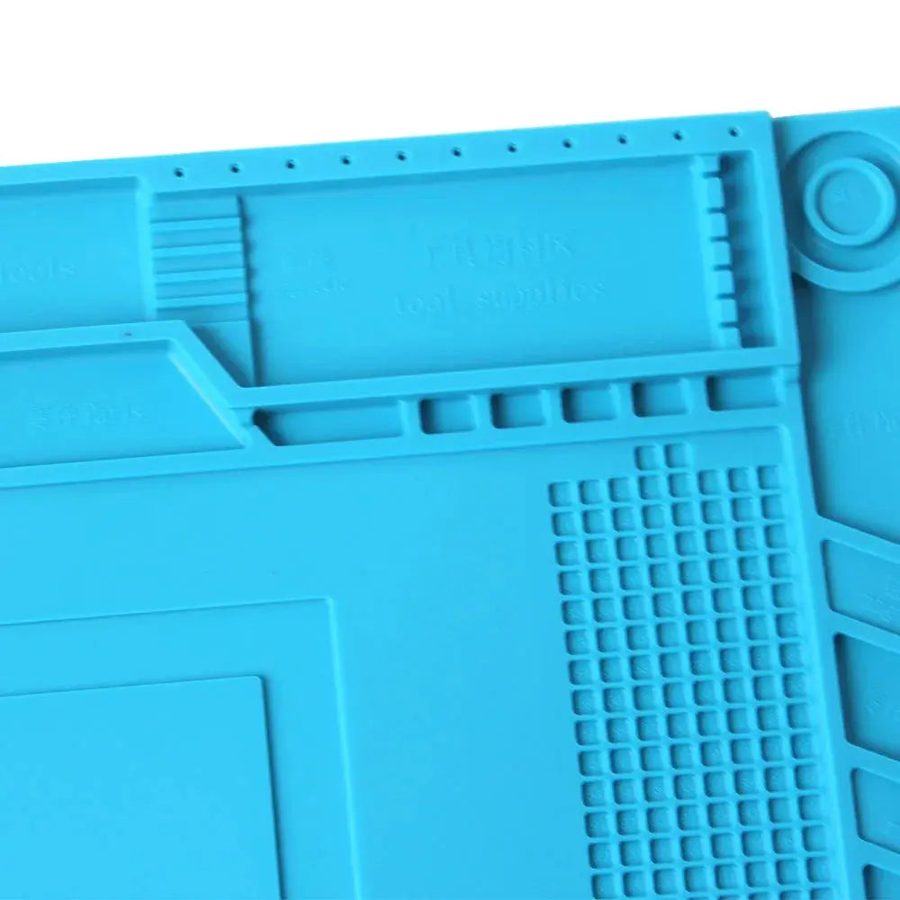 Soldering Station Mat Silicone Work Mat Heat Resistant 932°F Anti-Static Magnetic Mat for Electronic Phone Laptop Watch Repair Dikkamon Store