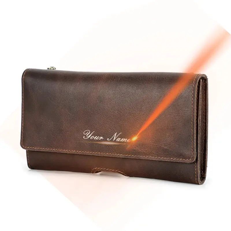 Cowhide Leather Waist Bag Phone Holder Casual  6.7'' Phone Waist Belt For iPhone Samsung Galaxy Zipper Pocket Cellphone Holster ContactS Engraving Store