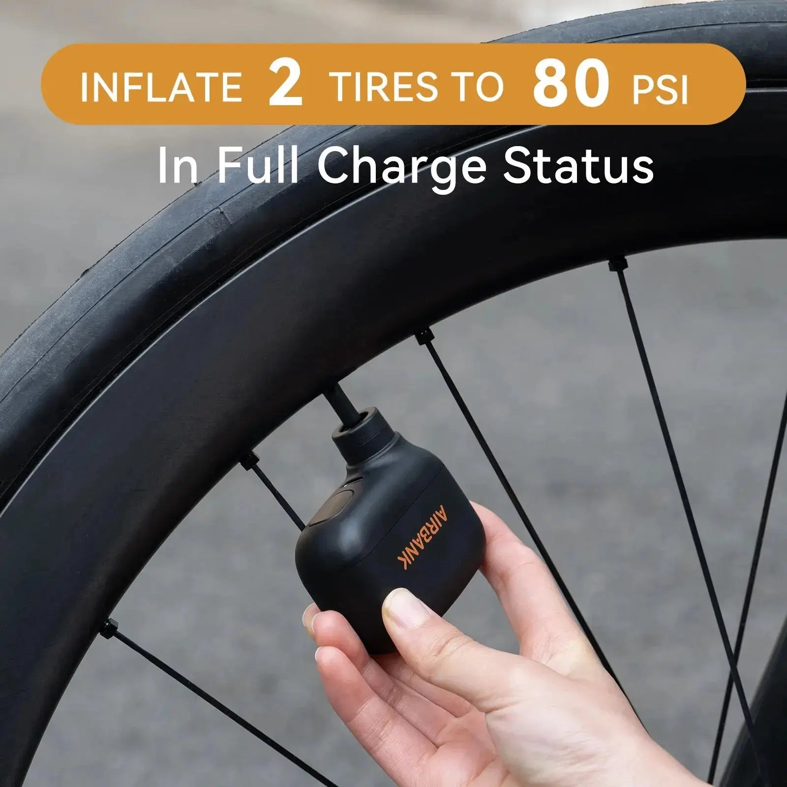 Mini Portable Bicycle Pump Rechargeable Air Inflator 100PSI 5V Type-C Bike Accessories for Bike Schrader Presta Tires AS100 CYCPLUS Choice Store