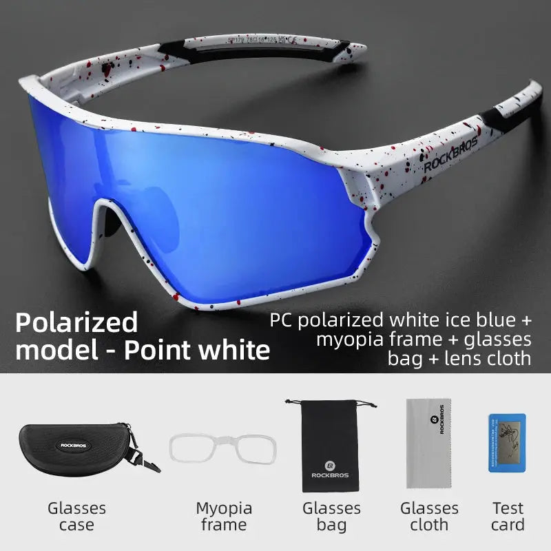 ROCKBROS Polarized Glasses UV400 Sunglasses Sport Protection Glasses Bicycle Eyewear Outdoor Hiking Camping Golf Cycling Goggles ROCKBROS Official Store