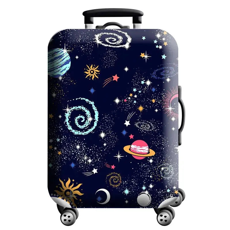 Luggage Cover Stretch Fabric Suitcase Protector Baggage Dust Case Cover Suitable for18-32 Inch Suitcase Case Travel Organizer QUEENSHOW Bag Store