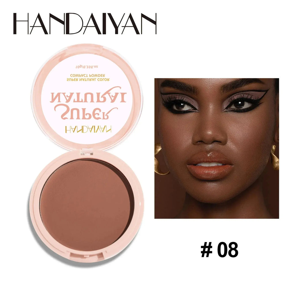 8 Color Matte Face Pressed Powder 24 Hours Oil Control Natural Setting Powder Foundation Full Coverage Waterproof Lasting Makeup KEMZLA Store