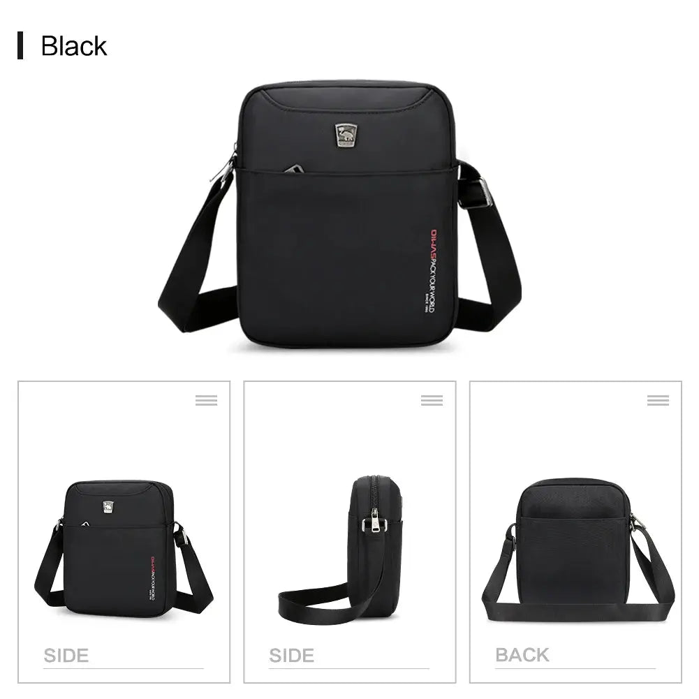 OIWAS Crossbody Bag Men's Pouch Small Man Bags Mini Single Shoulder Phone Messenger Bag Cross Body Wallet for Travel Work School Oiwas Official Store