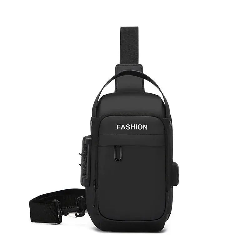 Newest Men Anti Theft Chest Bag Shoulder USB Charging Crossbody Package School Short Trip Messengers Gym Men's Sling Sports Pack Aenlly Store