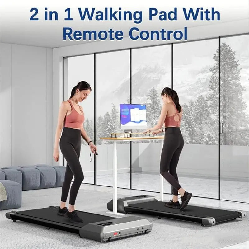 300lbs Treadmill for Home 2.5HP Treadmills Walking Pad LCD Digital Data Display 2in1 Walking Running Fitness Exercise Machine Healthy Fitness Sport Store