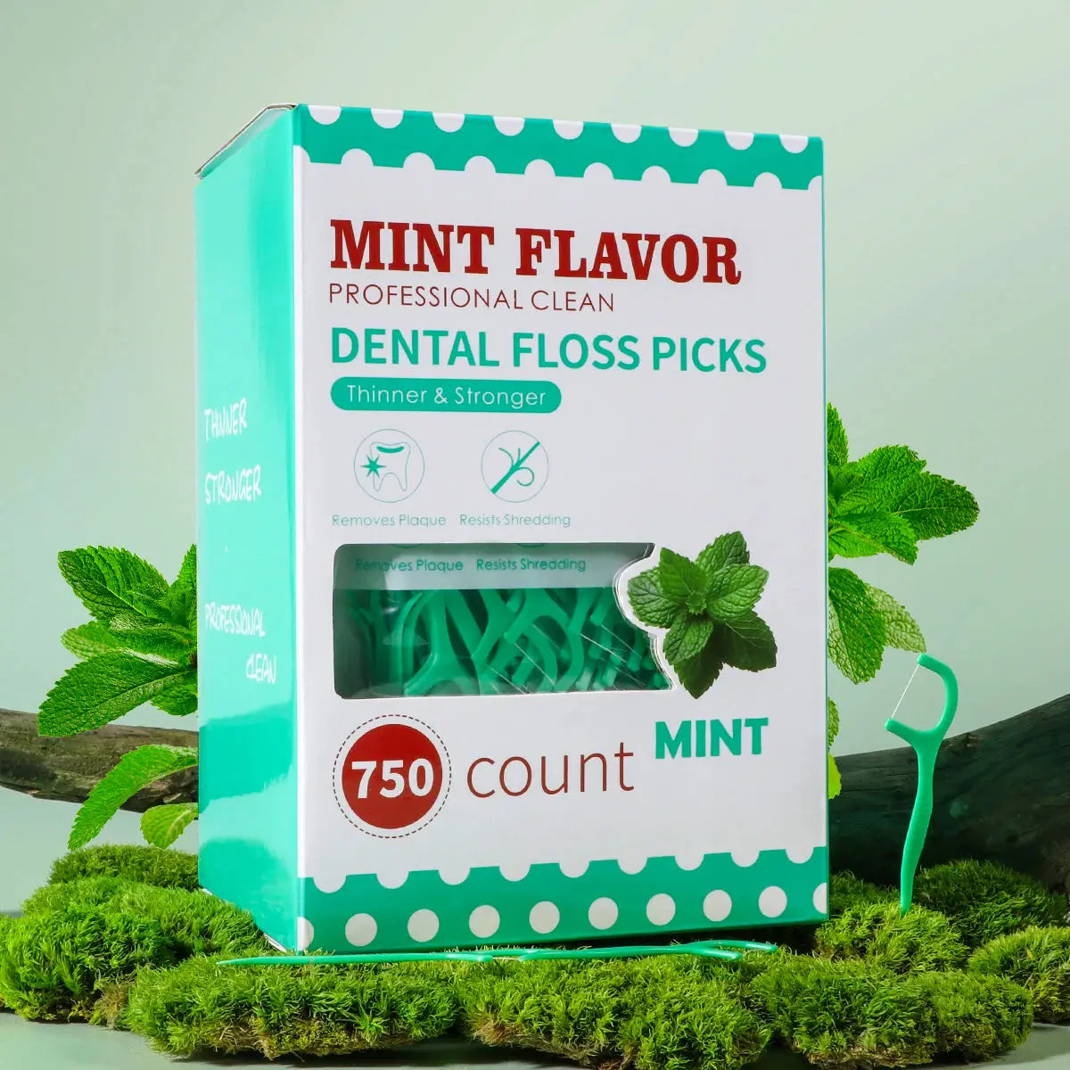 Mint dental floss stick - home portable disposable care dental floss stick - oral care - deep cleaning - interdental cleaning pr Shop1102814628 Store