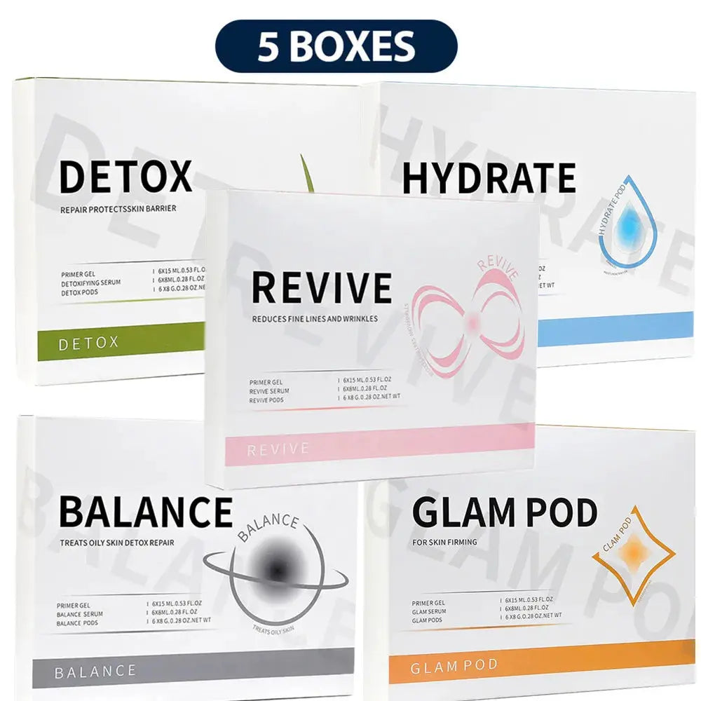 Glam Pod For Aqua Facial Machine CO2 Pods For Bubble Facial Beauty Machine Revive Pods co2 Capsule Gels Facial SPA Skin Clean Foreverlily Korea Store