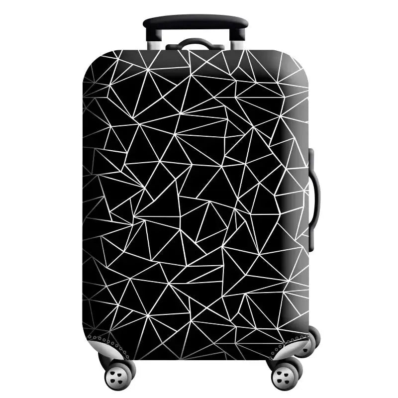 Luggage Cover Stretch Fabric Suitcase Protector Baggage Dust Case Cover Suitable for18-32 Inch Suitcase Case Travel Organizer QUEENSHOW Bag Store
