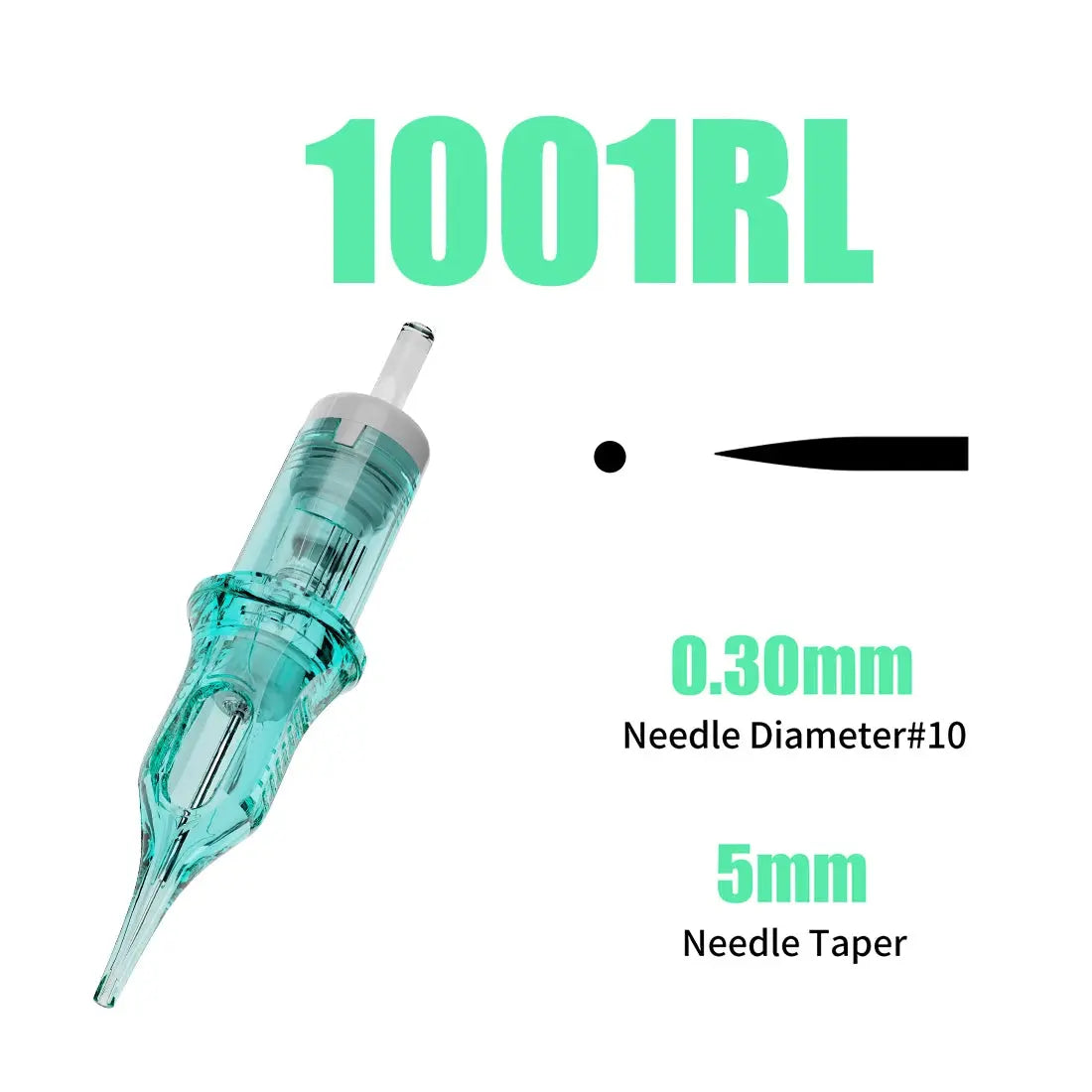Dragonhawk PRO Tattoo Cartridge Needles 0.3mm RL Round Liner Upgraded version of Tattoo Needle Fan Tattoo Direct Store