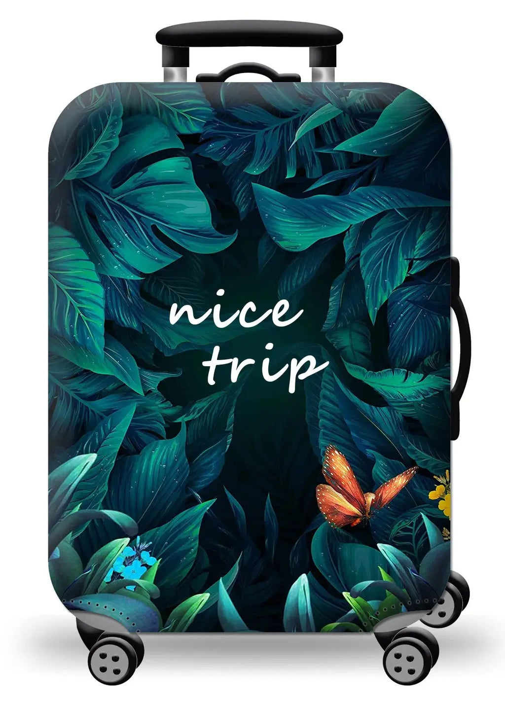 Luggage Cover Stretch Fabric Suitcase Protector Baggage Dust Case Cover Suitable for18-32 Inch Suitcase Case Travel Organizer QUEENSHOW Bag Store