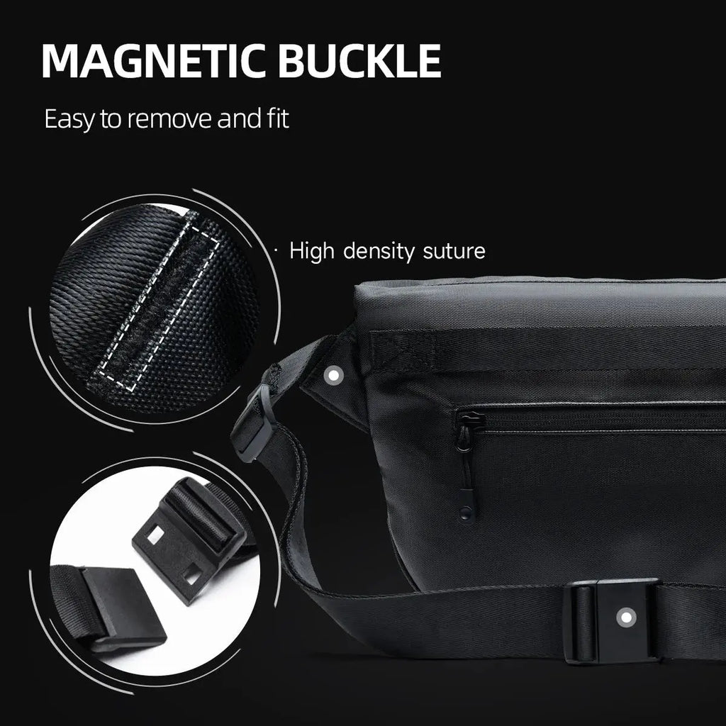 Ins Korean Style Men Waterproof Magnetic Buckle Crossbody Messenger Bag Daily Outdoor Travel Cycling iPad Camera Shoulder Bag MATE ELAN Official Store