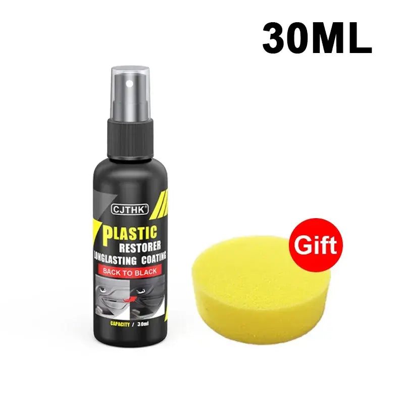 Car Plastic Restorer Back To Black Gloss Plastic Renovator Longlasting Coating Leather Restore Auto Polish Cleaning Products Shop1104237084 Store