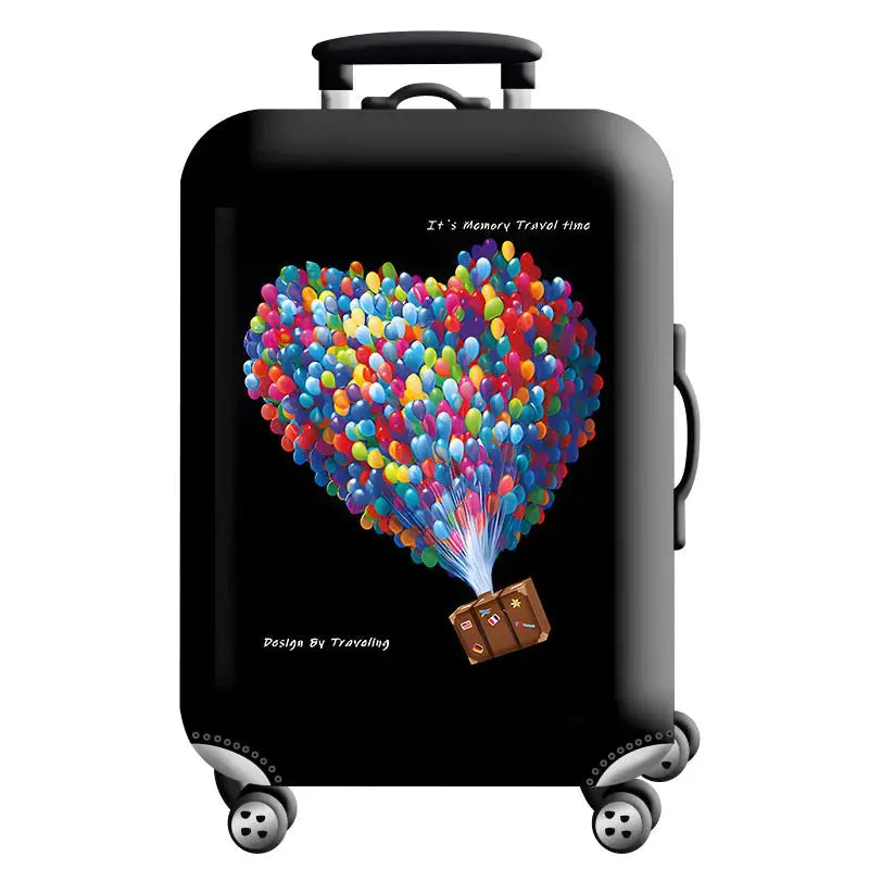 Luggage Cover Stretch Fabric Suitcase Protector Baggage Dust Case Cover Suitable for18-32 Inch Suitcase Case Travel Organizer QUEENSHOW Bag Store