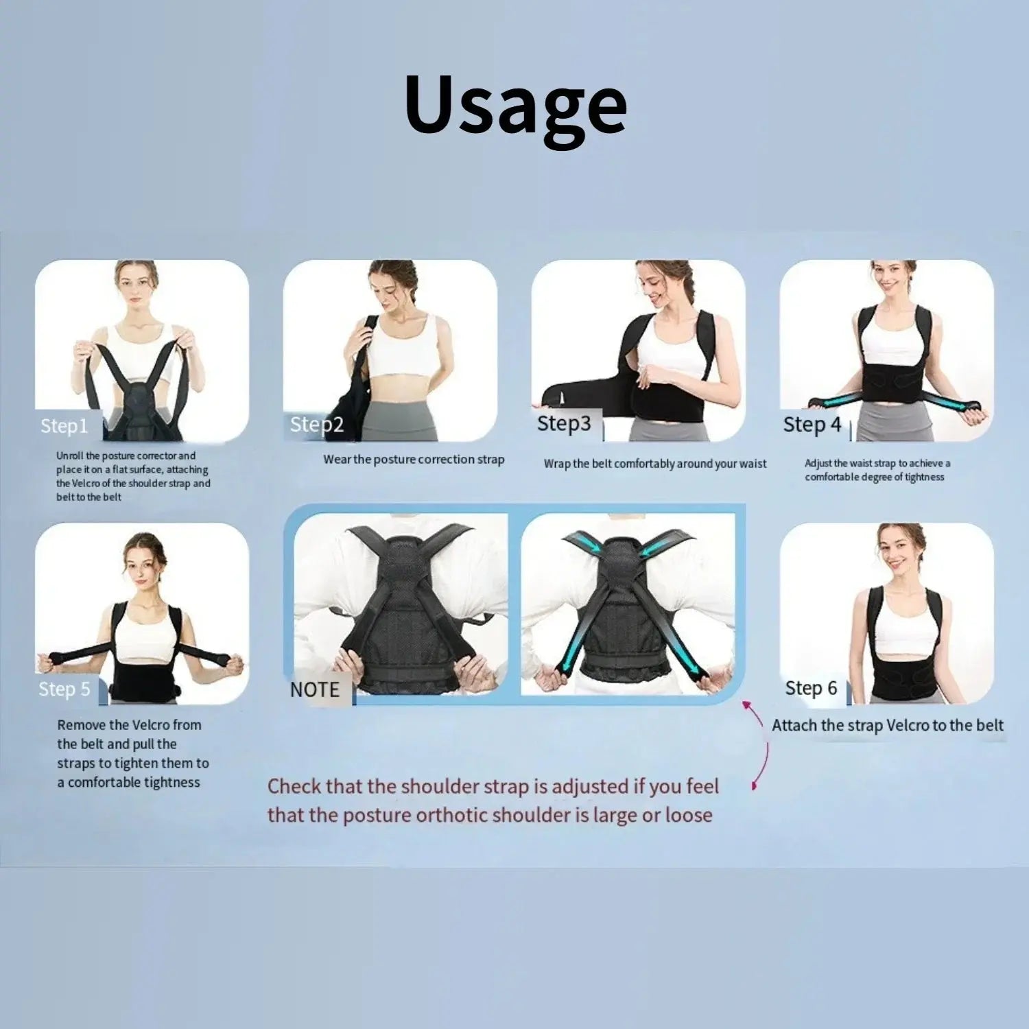 Posture Corrector Back Orthopedic Straps for Men and Women Fully Adjustable Spinal Brace Comfortable Effective Upper Back Brace Vaiquela Wholesale Store