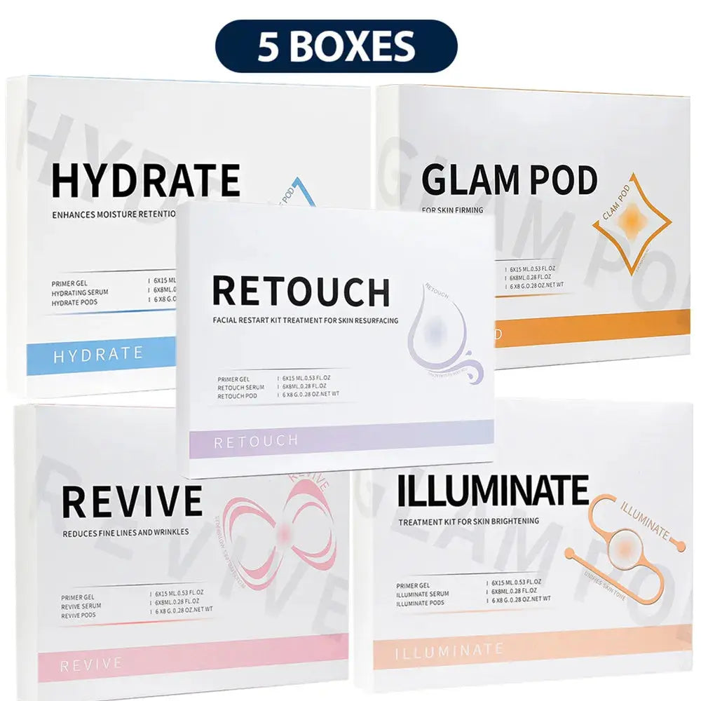 Glam Pod For Aqua Facial Machine CO2 Pods For Bubble Facial Beauty Machine Revive Pods co2 Capsule Gels Facial SPA Skin Clean Foreverlily Korea Store