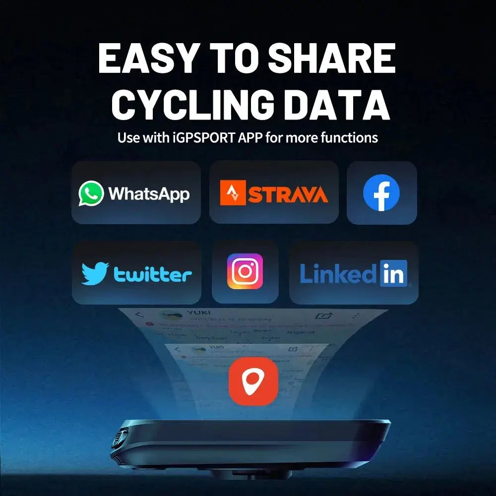 GPS Bike Computer IGPSPORT BSC100S Cycle Wireless Speedometer Bicycle Digital Stopwatch Cycling Odometer Cycling Computer IGPSPORT Cycling Store