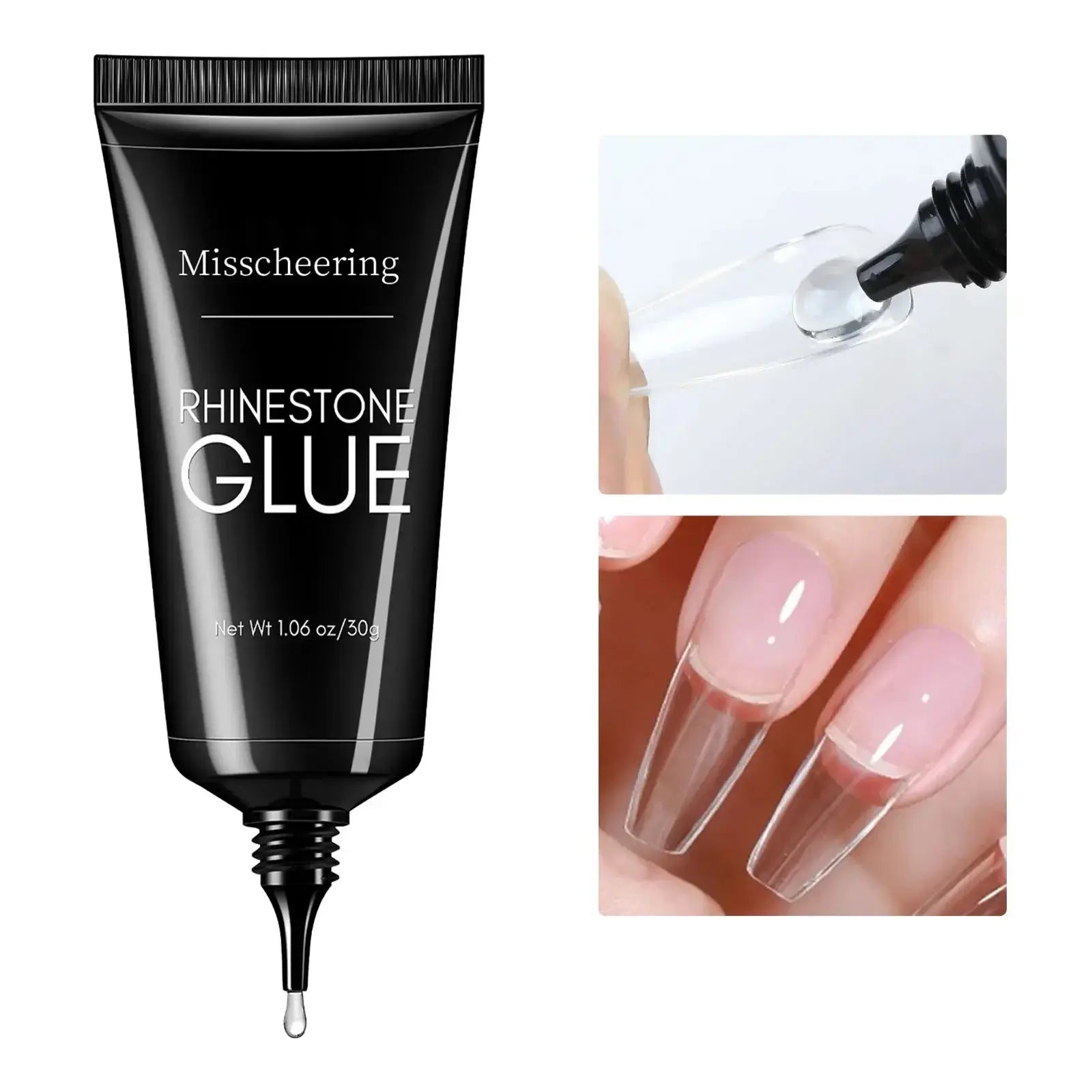 30g Nail Rhinestone Glue for Nails Super Strong Gel Nail Glue for Nail Charm 3D Nails Bling Gel Decoration Gem Nail Art Diamonds Misscheering Official Store