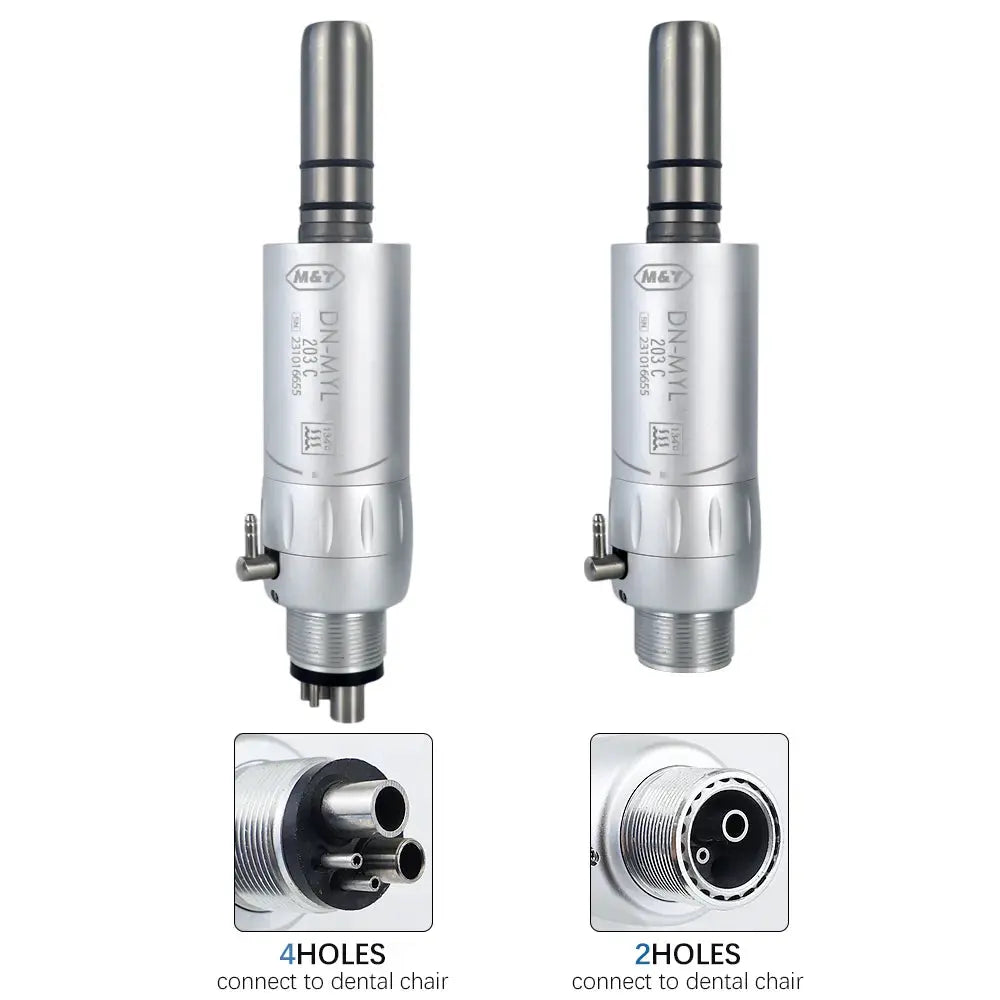 Dental Low Speed Handpiece Kits 203C 2/4 Hole Air Motor Contra Angle Straight Handpiece Dentists Equipment Tools Super Dental Store