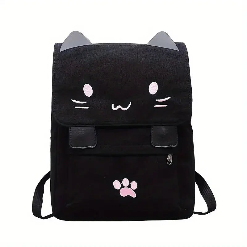 Japanese Stupid Cute 3D Cat Large Capacity Book Bag, Girl Cartoon Backpack, Women's Backpacks FXZLLQ Ing Store
