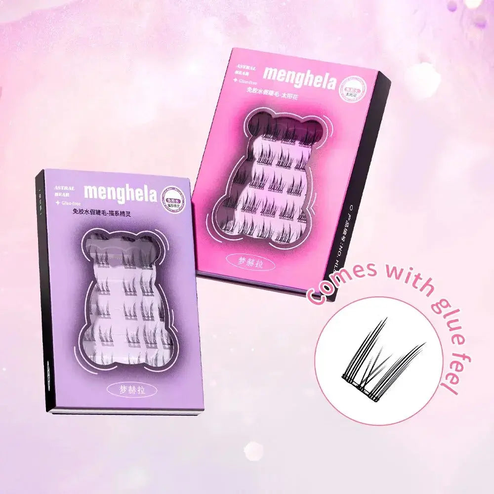 Fairy Glue-free False Eyelashes Easy To Rebound No Need To Remove Segmented Thin Stems Suitable For Novice DIY MENGHELA Eyelashe Gege Bear Cosmetics Store