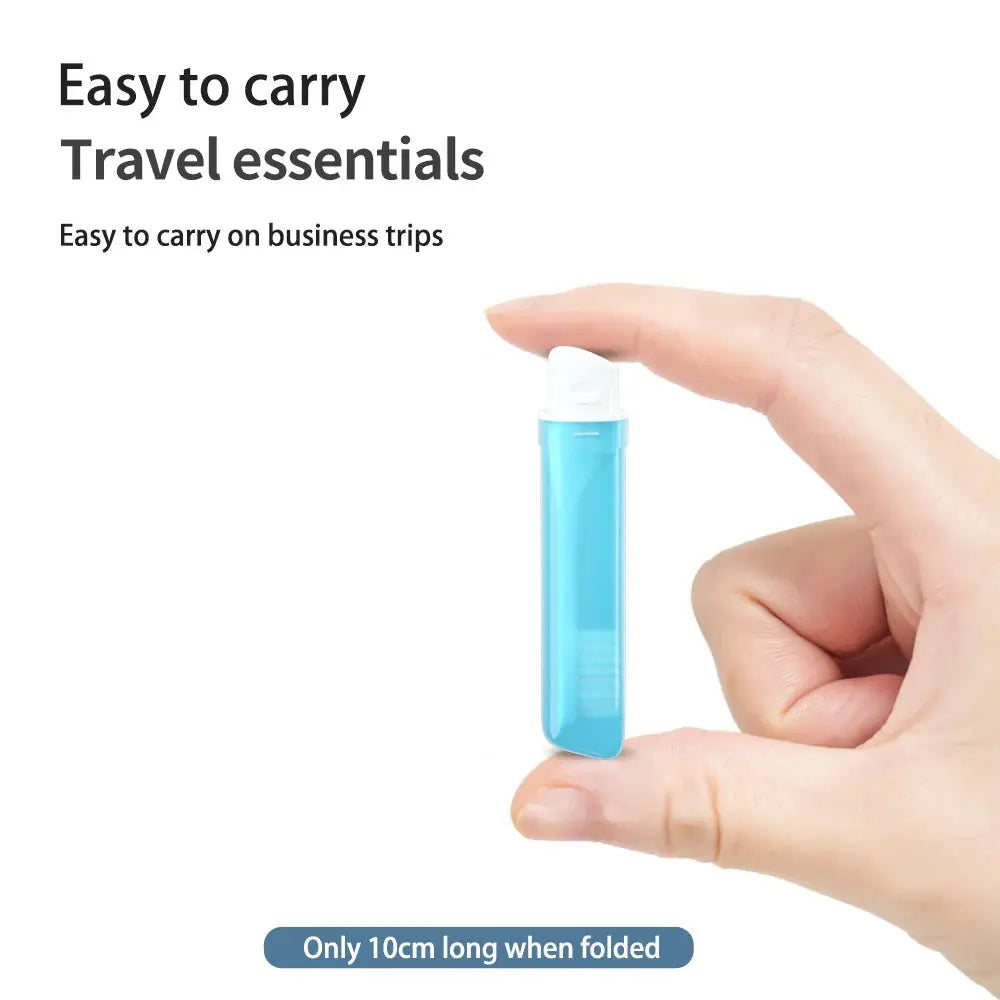 Travel Toothbrush Outdoor Camping Portable Folding Small Tooth Brush Traveling Toothbrushes for Adults Teeth Brushes Kingubznis Choice Store