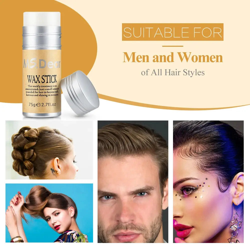 Hair Wax Stick For Wig Professional Hair Wax Stick Gel Cream Non-Greasy Style Hair Wax Stick For Men Women Broken Hair Artifact DearBeauty Direct Store