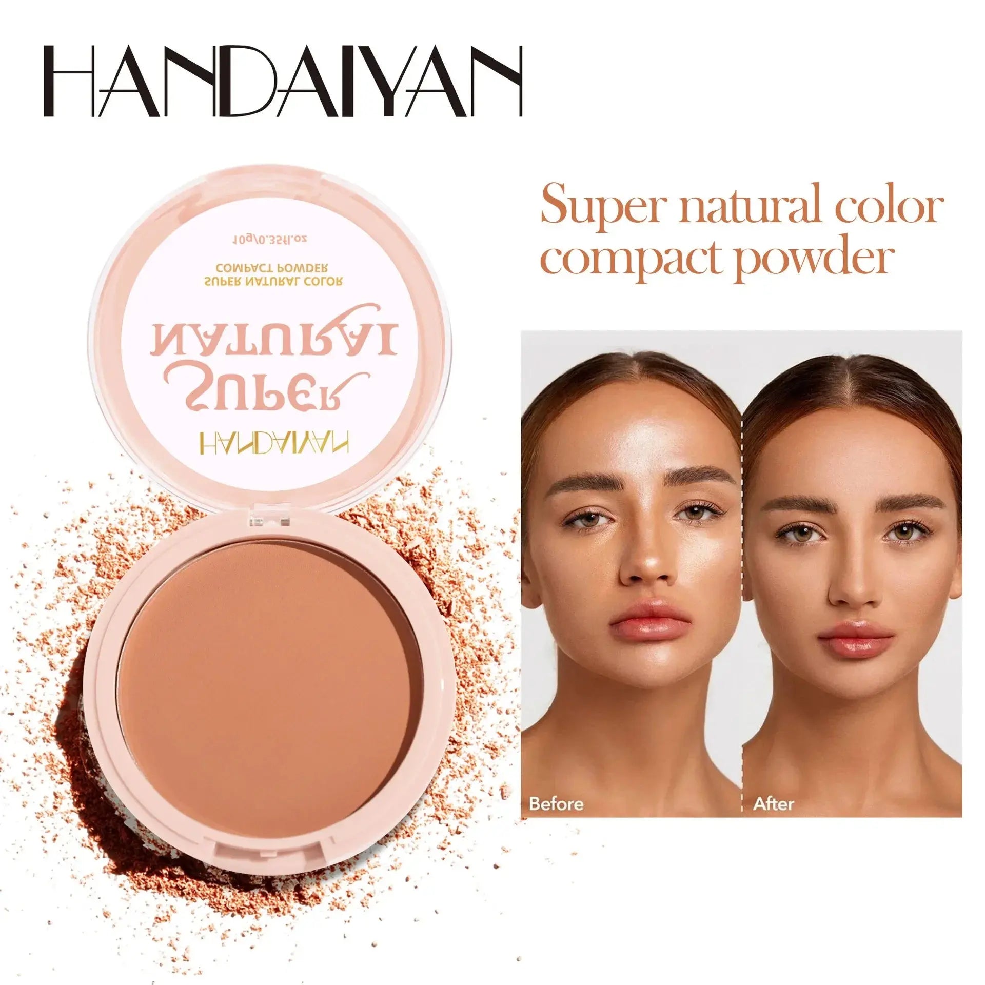 8 Color Matte Face Pressed Powder 24 Hours Oil Control Natural Setting Powder Foundation Full Coverage Waterproof Lasting Makeup KEMZLA Store
