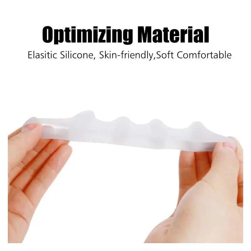 2Pcs=1Pair New Protective Toes Separator  Suitable Bunion Corrector  Material Soft Gel Straightener Spacers Stretchers Care Tool XFSKY Hair Store