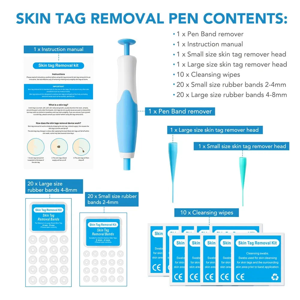 2 IN 1 Auto Micro Skin Tag Remover Device Standard And Micro Skin Tag Removal Kit Adult Mole Wart Remover Face Care Beauty Tools Diymore Global Store