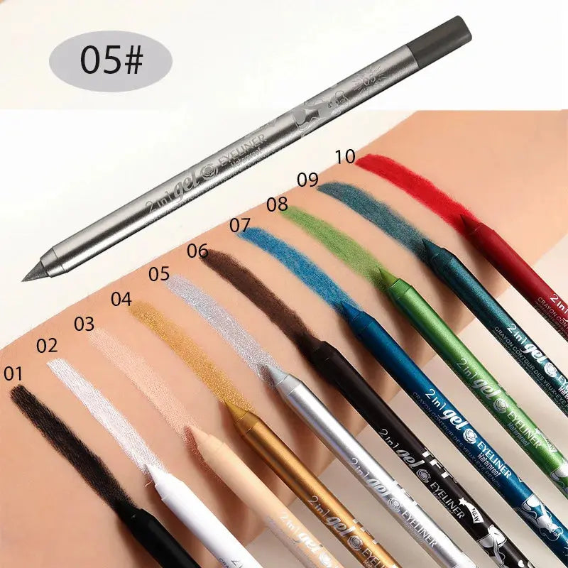 Waterproof Eyeliner Long Lasting Pencil Colourful Pigment Blue Black White Color Gel Eye Liner Pen Makeup Eye Beauty Cosmetics SXILOVE Makeup Store