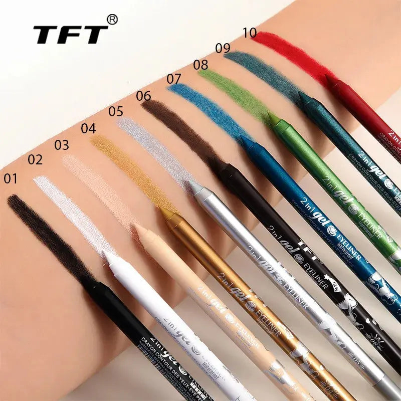 Waterproof Eyeliner Long Lasting Pencil Colourful Pigment Blue Black White Color Gel Eye Liner Pen Makeup Eye Beauty Cosmetics SXILOVE Makeup Store