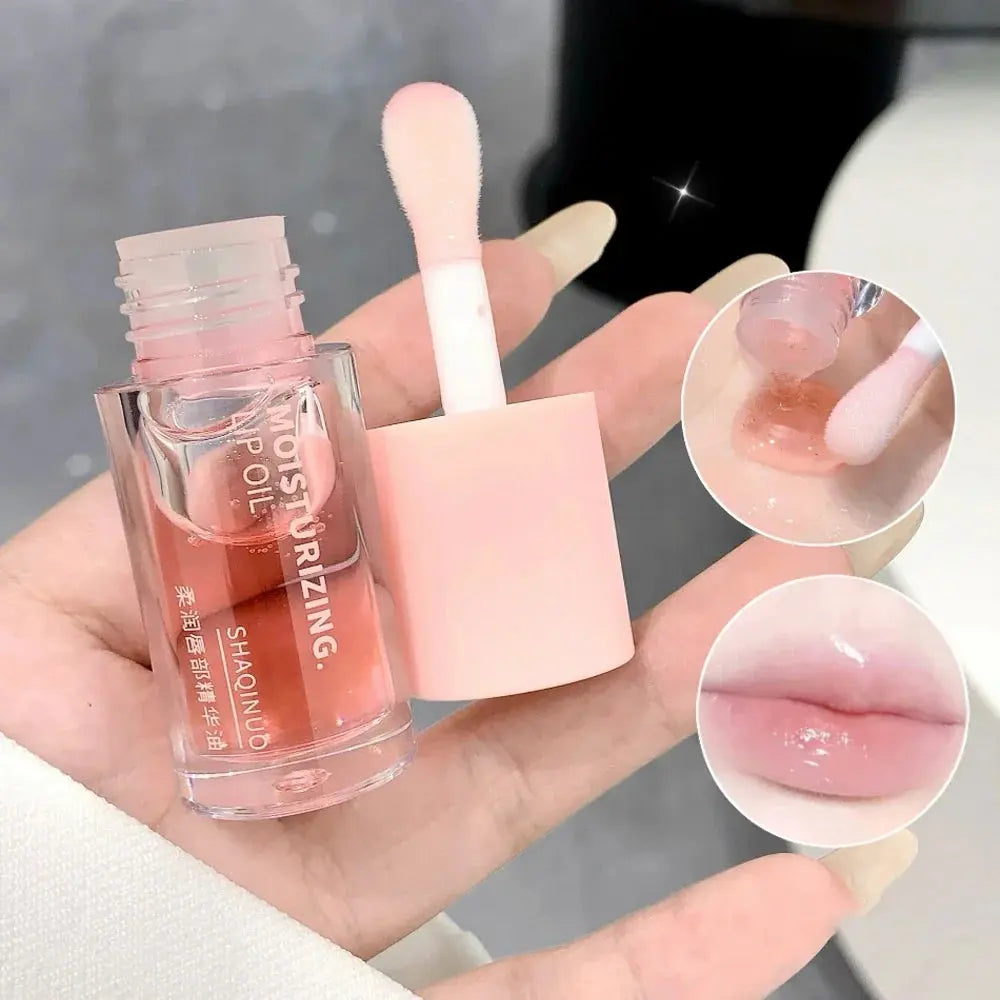 Water Light Lip Gloss Moisturizer Transparent Jelly Mirror Fruit Crystal Lip Oil Clear Hydrating Plumping Korean Lip Care Makeup HMEINA Store