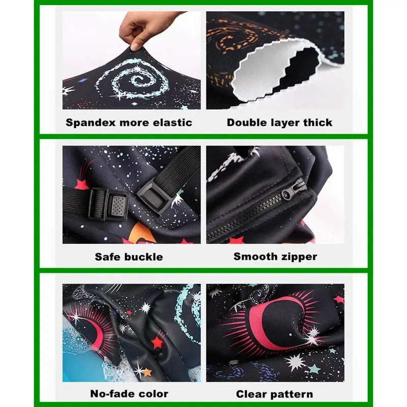 Luggage Cover Stretch Fabric Suitcase Protector Baggage Dust Case Cover Suitable for18-32 Inch Suitcase Case Travel Organizer QUEENSHOW Bag Store