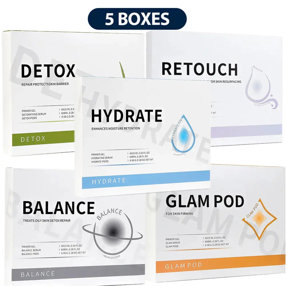 Glam Pod For Aqua Facial Machine CO2 Pods For Bubble Facial Beauty Machine Revive Pods co2 Capsule Gels Facial SPA Skin Clean Foreverlily Korea Store