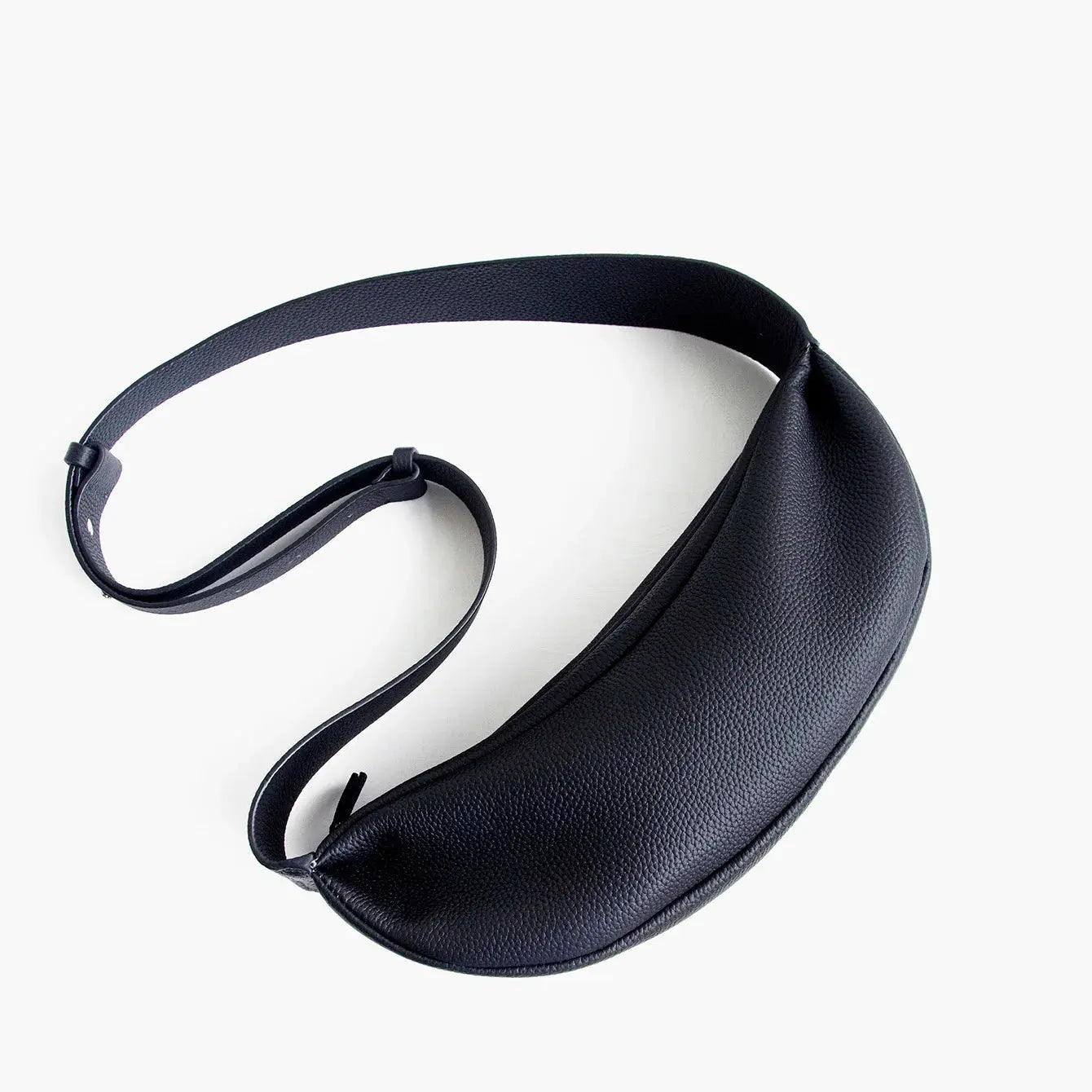 Donna-in Genuine Leather Shoulder Cross-body Bag Women Men Classic Casual Black Hobos Chest Bag Comfortable Wide Shoulder Strap Donna-in Moda Borse Store