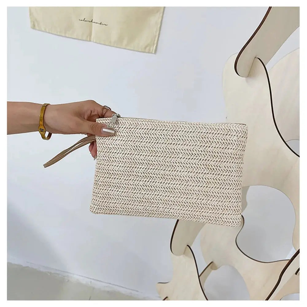 Straw Clutch Purses For Women New Summer Beach Handbags Wedding Envelope Wallet Simple Casual Shopping Bag Coin Purse 2022 Shop5881292 Store