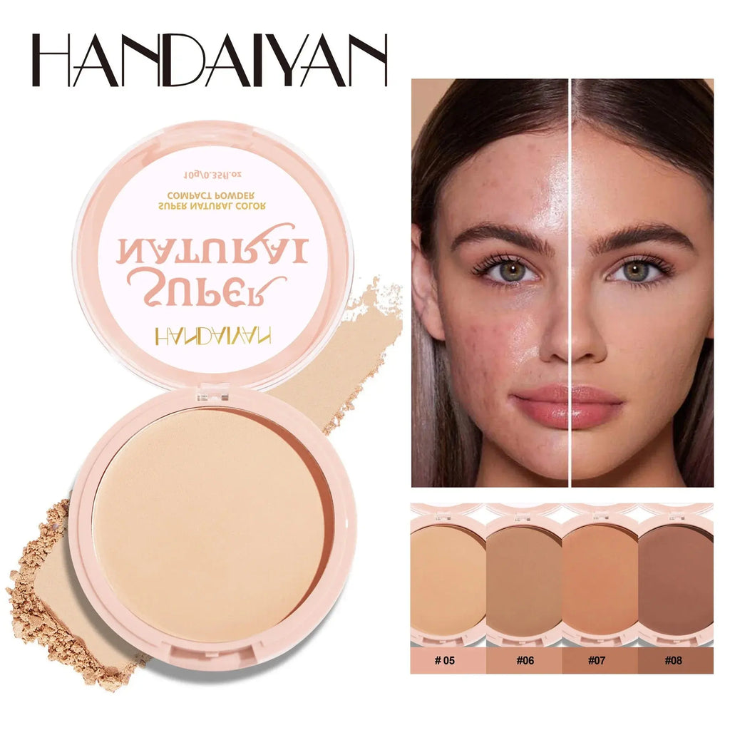 8 Color Matte Face Pressed Powder 24 Hours Oil Control Natural Setting Powder Foundation Full Coverage Waterproof Lasting Makeup KEMZLA Store