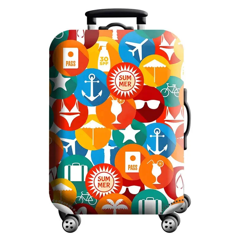 Luggage Cover Stretch Fabric Suitcase Protector Baggage Dust Case Cover Suitable for18-32 Inch Suitcase Case Travel Organizer QUEENSHOW Bag Store